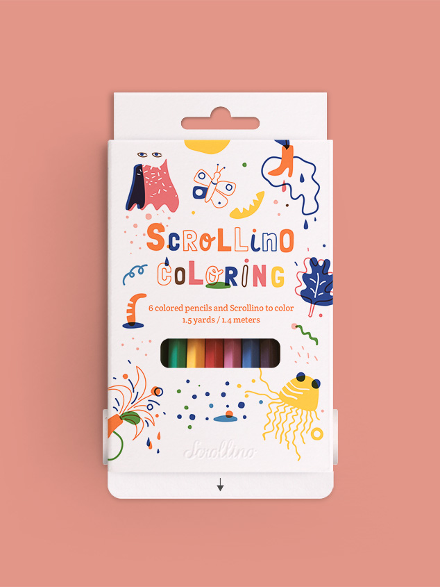 Scrollino Xmas Coloring Set