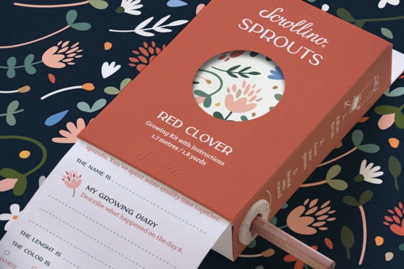 Scrollino Sprouts - Red Clover - Image 3