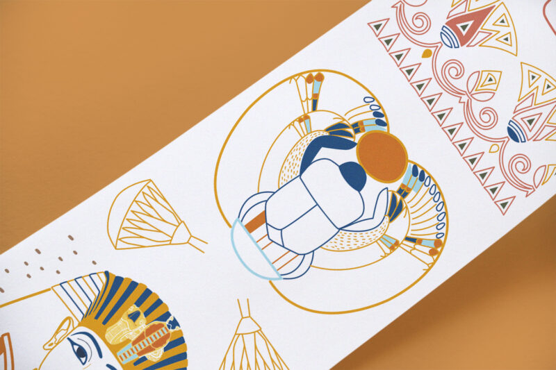 Scrollino Tutankhamun Coloring - Image 3