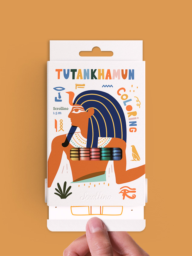Scrollino Tutankhamun Coloring