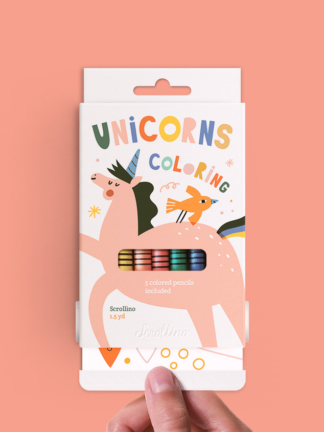 Scrollino Unicorns Coloring